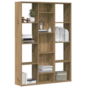 vidaXL Kamerscherm/boekenkast 100x24x140 cm bewerkt hout eikenkleurig