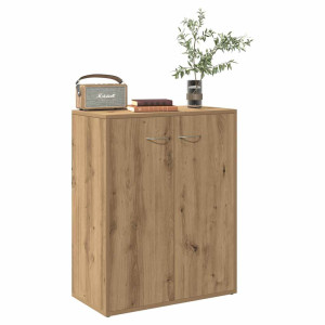 vidaXL Dressoir 60x30x75 cm bewerkt hout artisanaal eikenkleur