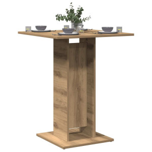 vidaXL Bistrotafel 60x60x75 cm spaanplaat artisanaal eikenkleurig