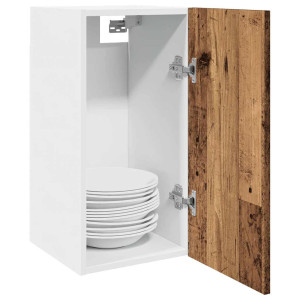 vidaXL Bovenkast Lyon 30x31x60 cm bewerkt hout oud houtkleurig