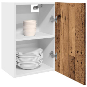 vidaXL Hangkast 40x31x60 cm bewerkt hout oud houtkleurig