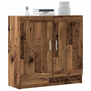 vidaXL Boekenkast 82,5x30,5x80 cm bewerkt hout oud houtkleurig