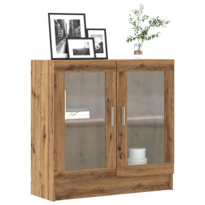 vidaXL Boekenkast 82,5x30,5x80 cm bewerkt hout artisanaal eikenkleurig