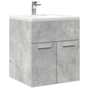 vidaXL Wastafelkast 41x38,5x46 cm bewerkt hout betongrijs