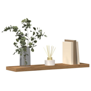 vidaXL Wandschappen 4 st 40x10x1,5 cm bewerkt hout artisanaal eiken