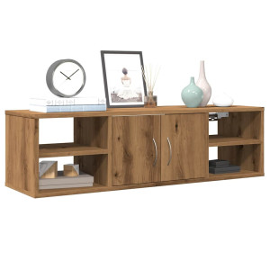 vidaXL Wandkast 101x30x29 cm bewerkt hout artisanaal eikenkleurig