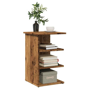 vidaXL Dressoir 35x35x55 cm bewerkt hout oud houtkleurig