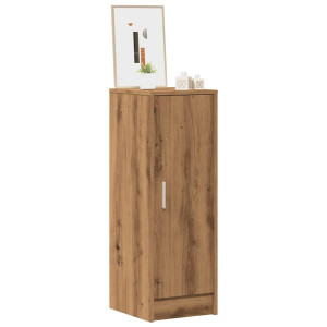 vidaXL Schoenenkast 32x35x92 cm bewerkt hout artisanaal eikenkleur