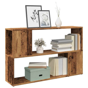 vidaXL Boekenkast 100x24x63 cm bewerkt hout oud houtkleurig