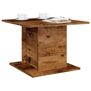 vidaXL Salontafel 55,5x55,5x40 cm bewerkt hout oud houtkleurig