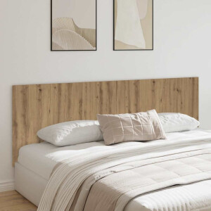 vidaXL Hoofdbord wandmodel 240x1,5x80 cm bewerkt hout artisanaal eiken