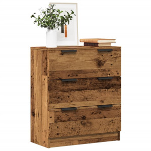 vidaXL Dressoir 60x30x70 cm bewerkt hout oud houtkleurig