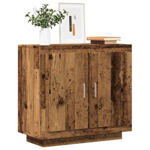 vidaXL Dressoir 80x40x75 cm bewerkt hout oud houtkleurig