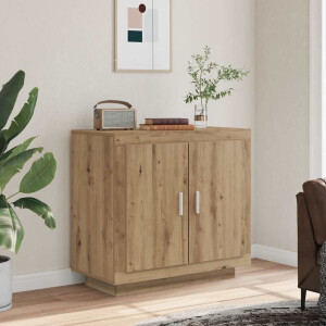 vidaXL Dressoir 80x40x75 cm bewerkt hout artisanaal eikenkleur