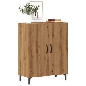 vidaXL Dressoir 70x34x90 cm bewerkt hout artisanaal eikenkleur