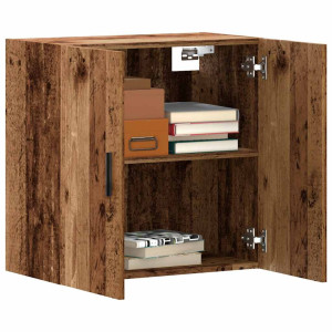 vidaXL Wandkast 60x31x60 cm bewerkt hout oud houtkleurig