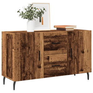 vidaXL Dressoir 100x36x60 cm bewerkt hout oud houtkleurig