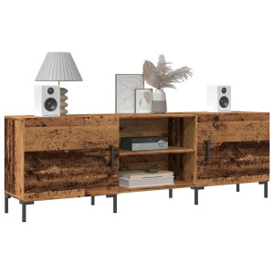 vidaXL Tv-meubel 150x30x50 cm bewerkt hout oud houtkleurig