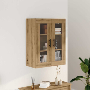 vidaXL Dressoir 69,5x34x90 cm bewerkt hout artisanaal eikenkleur