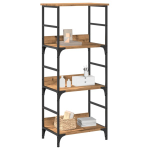 vidaXL Boekenkast 50x33x117,5 cm bewerkt hout artisanaal eikenkleur