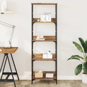 vidaXL Boekenrek 50x33x153 cm bewerkt hout artisanaal eikenkleurig