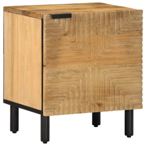 vidaXL Nachtkastje 40x33x46 cm massief mangohout bruin