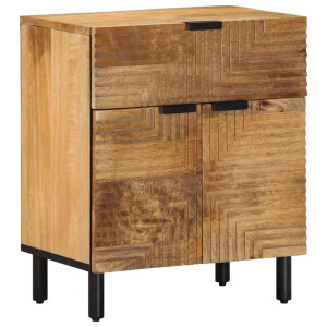 vidaXL Nachtkastje 50x33x60 cm massief mangohout bruin