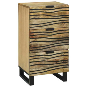 vidaXL Dressoir met lade Bruin 40 x 33 x 75 cm massief mangohout