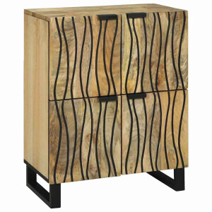 vidaXL Dressoir Bruin 60 x 33 x 75 cm massief mangohout