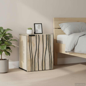 vidaXL Badkamertenk te kast Wit 38 x 33,5 x 48 cm Bewerkt hout