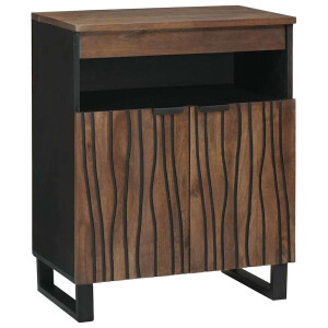 vidaXL Dressoir met lade Bruin 60 x 33 x 75 cm massief mangohout