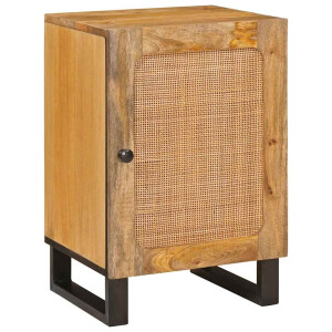 vidaXL Badkamerkast met plank Bruin 38 x 33 x 58 cm Massief Mango Hout