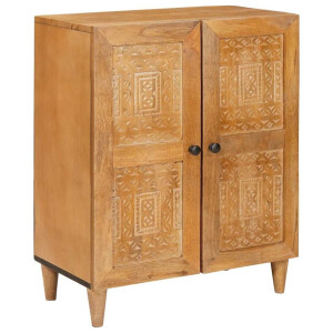 vidaXL Dressoir Lichtbruin 60 x 33 x 75 cm massief mangohout