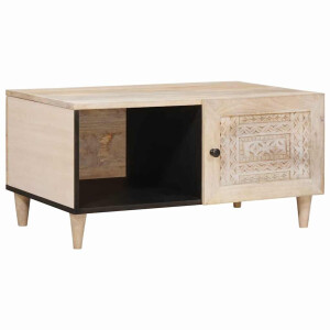 vidaXL Salontafel Wit 100 x 54 x 40 cm Bewerkt hout