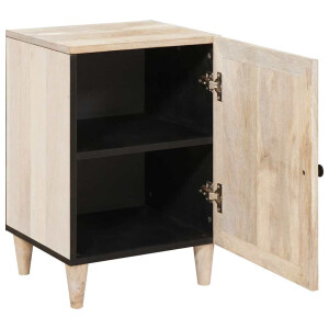 vidaXL Badkamer Kast Wit 38 x 33.5 x 160 cm Massief Mango Hout