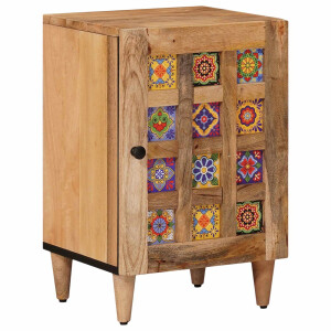 vidaXL Badkamerkast Naturel 38 x 33 x 58 cm Massief Mango Hout