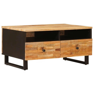 vidaXL Salontafel met lade Bruin 80 x 54 x 40 cm Massief Mango Hout