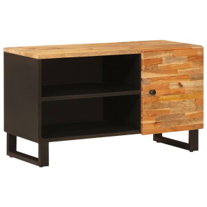 vidaXL TV-kast met plank Bruin 80 x 33 x 46 cm Massief Mango Hout