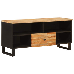 vidaXL TV-kast met lade Bruin 100 x 33 x 46 cm Massief Mango Hout