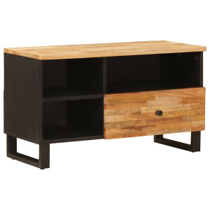 vidaXL TV-kast met lade Bruin 80 x 33 x 46 cm Massief Mango Hout