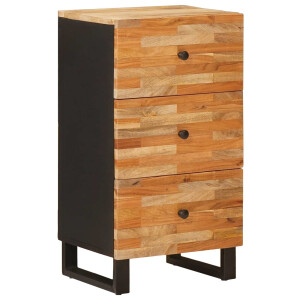 vidaXL Bijzetkast met lade Bruin 40 x 33 x 75 cm Massief Mango Hout