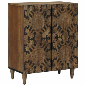 vidaXL Opslag Dressoir Bruin 60 x 33,5 x 75 cm Massief Mango Hout