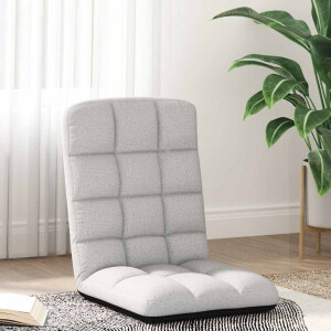 vidaXL Opvouwbare vloerstoel Cloud Grey 71x51x62 cm Stof