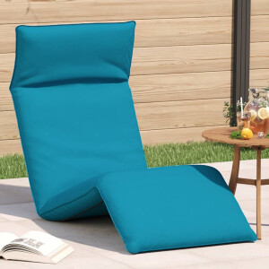 vidaXL Ligstoel inklapbaar 175x54x8,5 cm oxford stof lichtblauw