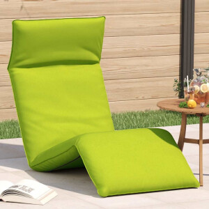 vidaXL Ligstoel inklapbaar 175x54x8,5 cm oxford stof heldergroen
