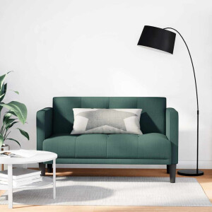 vidaXL Loveseat Bank Donkergroen 111 cm Stof