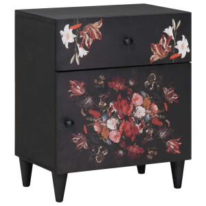 vidaXL Nachtkastje Multikleur 50 x 33 x 60 cm Massief Mango Hout