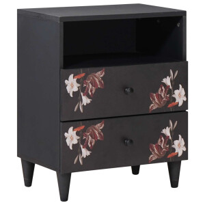 vidaXL Nachtkastje Multikleur 50 x 33 x 60 cm Massief Mango Hout