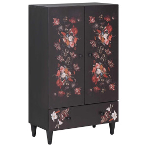 vidaXL Opslagkasten Multikleur 60 x 33,5 x 100 cm Massief Mango Hout