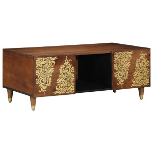vidaXL Salontafel Honingbruin 100 x 54 x 40 cm Massief Mango Hout